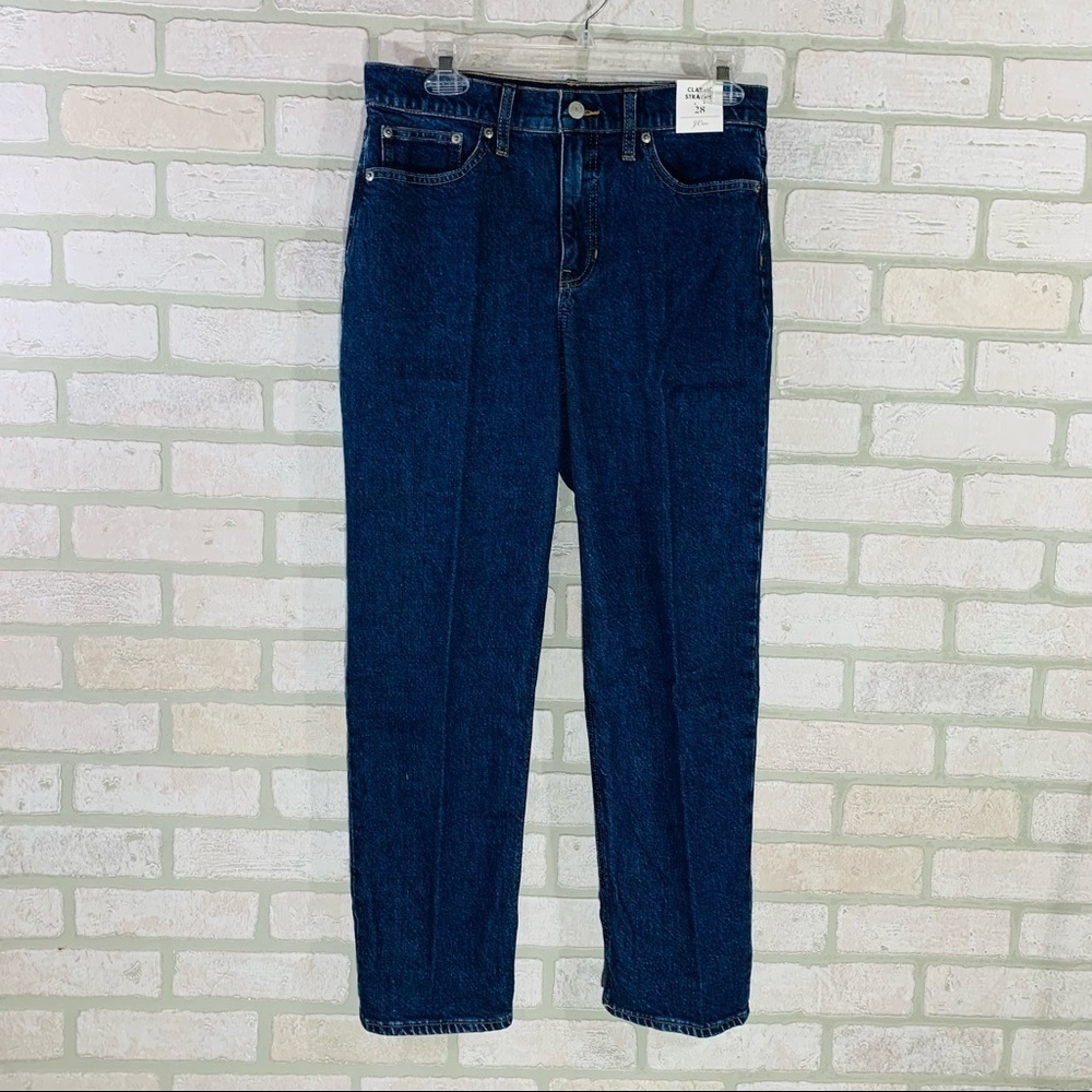 J. Crew NWT High Rise 90’s Classic Straight Leg Jeans Copper Square Wash… - Picture 4 of 12